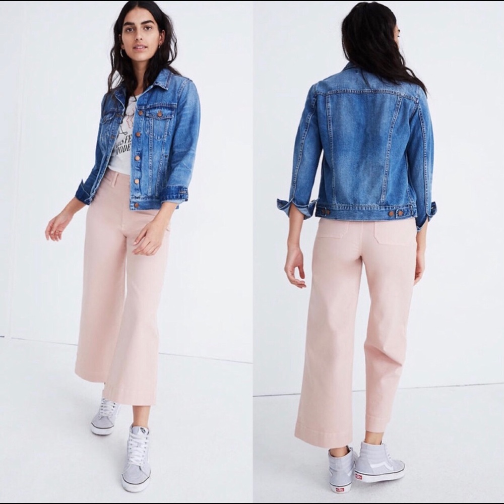 Blush Emmett Wide-Leg Cropped Pants